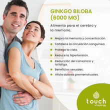 Cargar imagen en el visor de la galería, Ginkgo Biloba 6000mg - 60 cápsulas vegetales