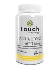 Cargar imagen en el visor de la galería, Acido Alpha lipoico 500mg, 60 cápsulas vegetales
