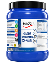 Cargar imagen en el visor de la galería, Creatina Monohidrato con extracto seco de guaraná (sabor frutos del bosque) - 450 gramos
