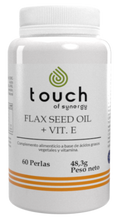 Cargar imagen en el visor de la galería, Flax Seed Oil + Vitamina E (Aceite de lino orgánico) - 60 Softgels. Omega 3-6-9 Vegano

