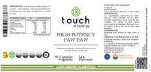 Cargar imagen en el visor de la galería, Paw Paw High Potency- 90 cápsulas vegetales
