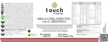 Cargar imagen en el visor de la galería, Mega Chelated Veg with L-Arginine  - 90 cápsulas vegetales
