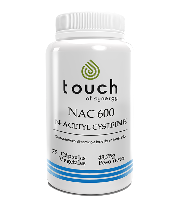 NAC 600 N-Acetyl Cysteine - 75 cápsulas vegetales
