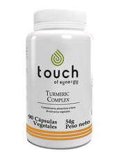 Cargar imagen en el visor de la galería, Cúrcuma Turmeric Complex 90 cáps  (con jengibre y pimienta negra)
