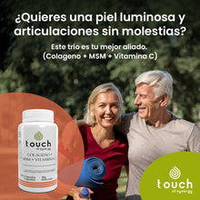 Cargar imagen en el visor de la galería, Colágeno + MSM + Vitamina C - 100 cápsulas vegetales
