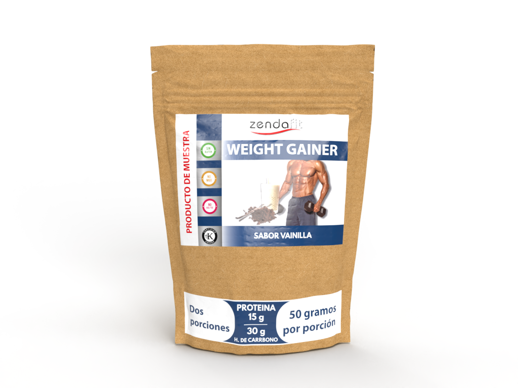 Weight Gainer (ganador de peso) Sabor Vainilla MUESTRA - 2 porciones de 50g